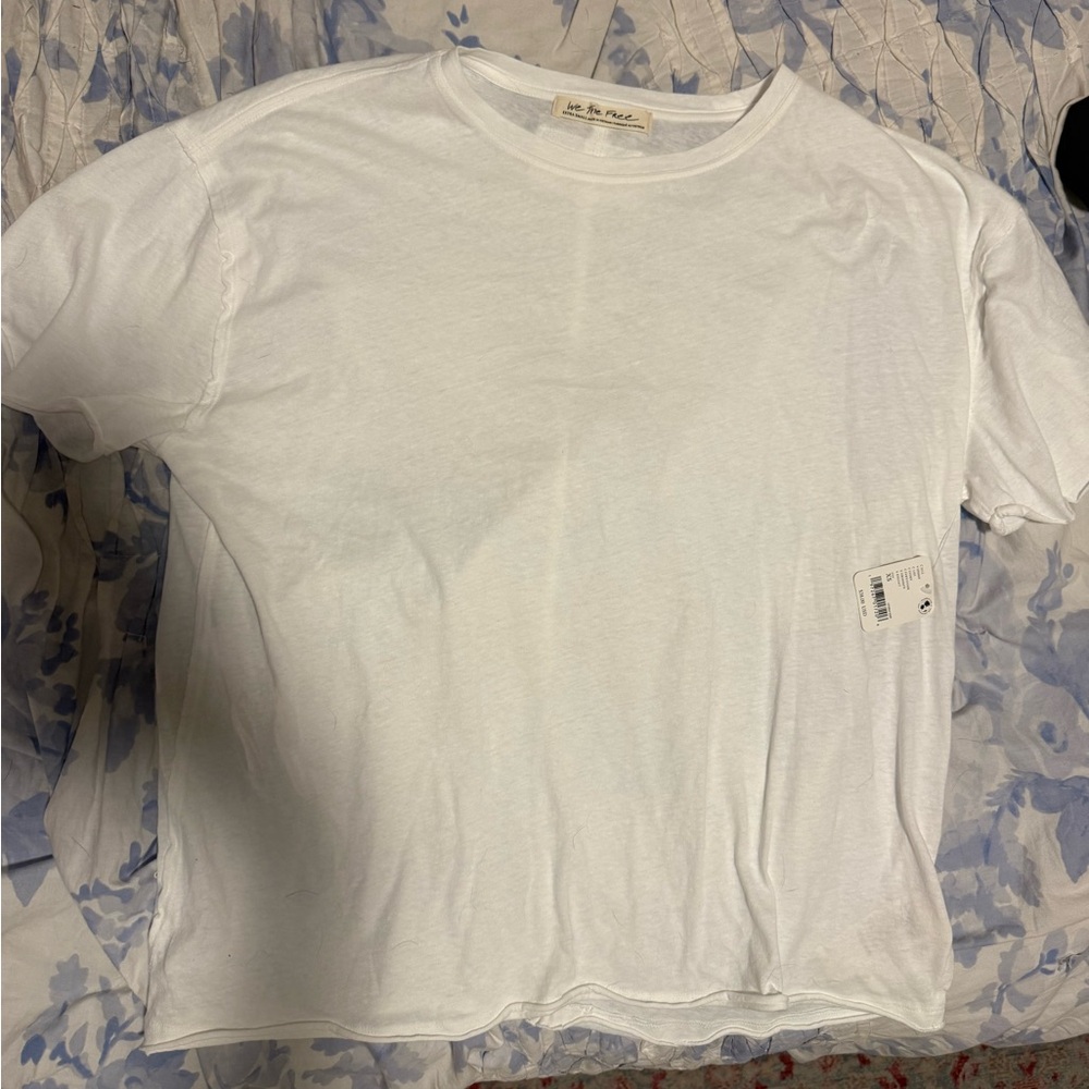 NWT Free People Nina white shirt